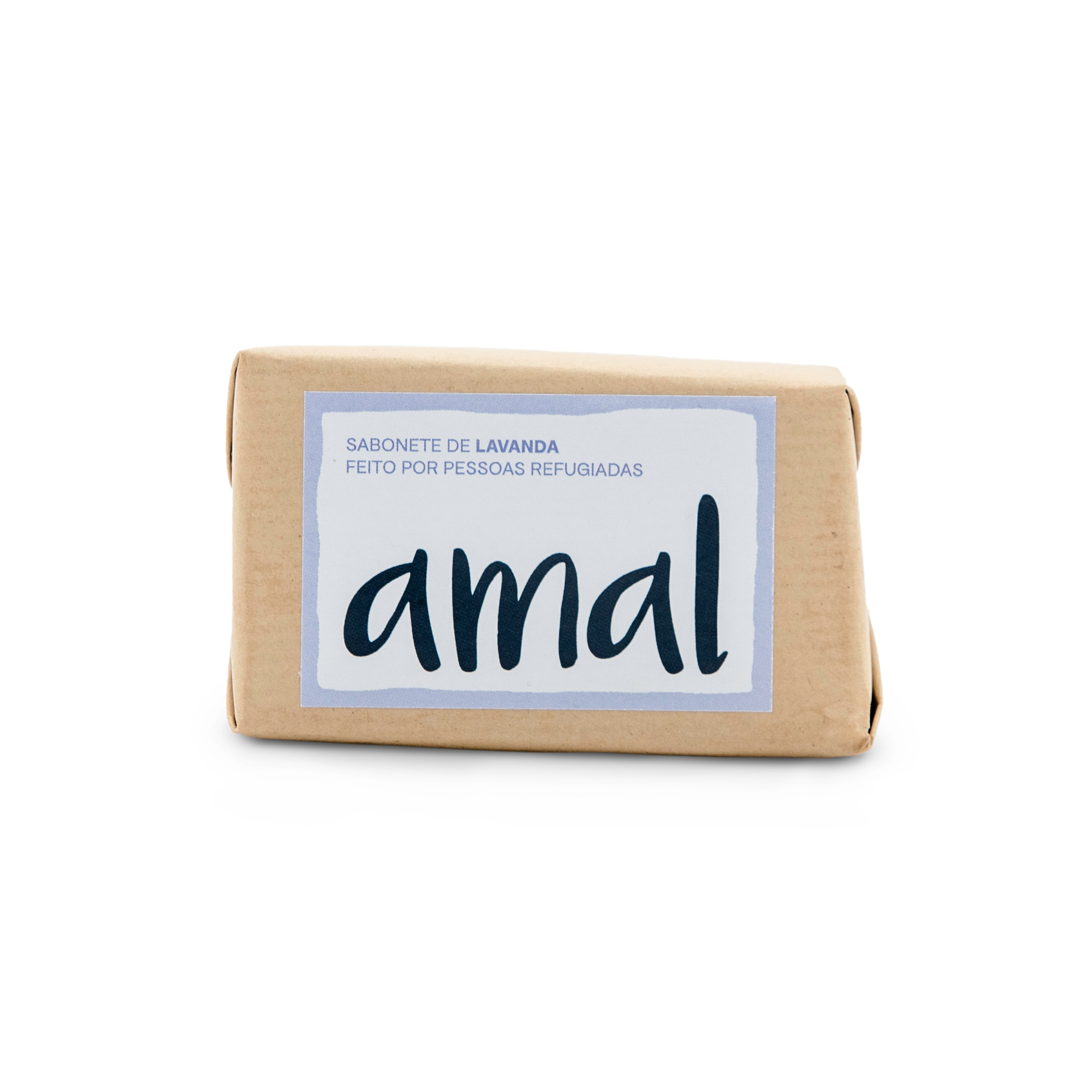 Sabonete de Lavanda da AMAL SOAP feito por pessoas refugiadas