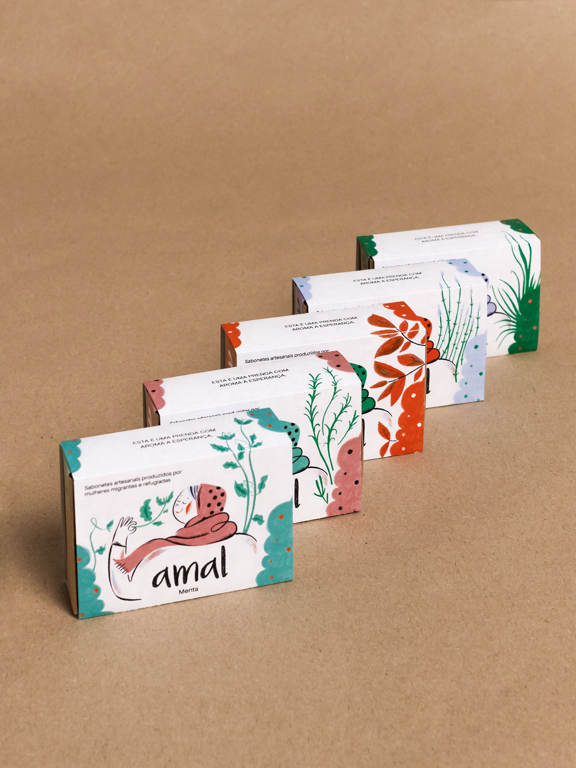 Collection of 5 AMAL Soaps 70g