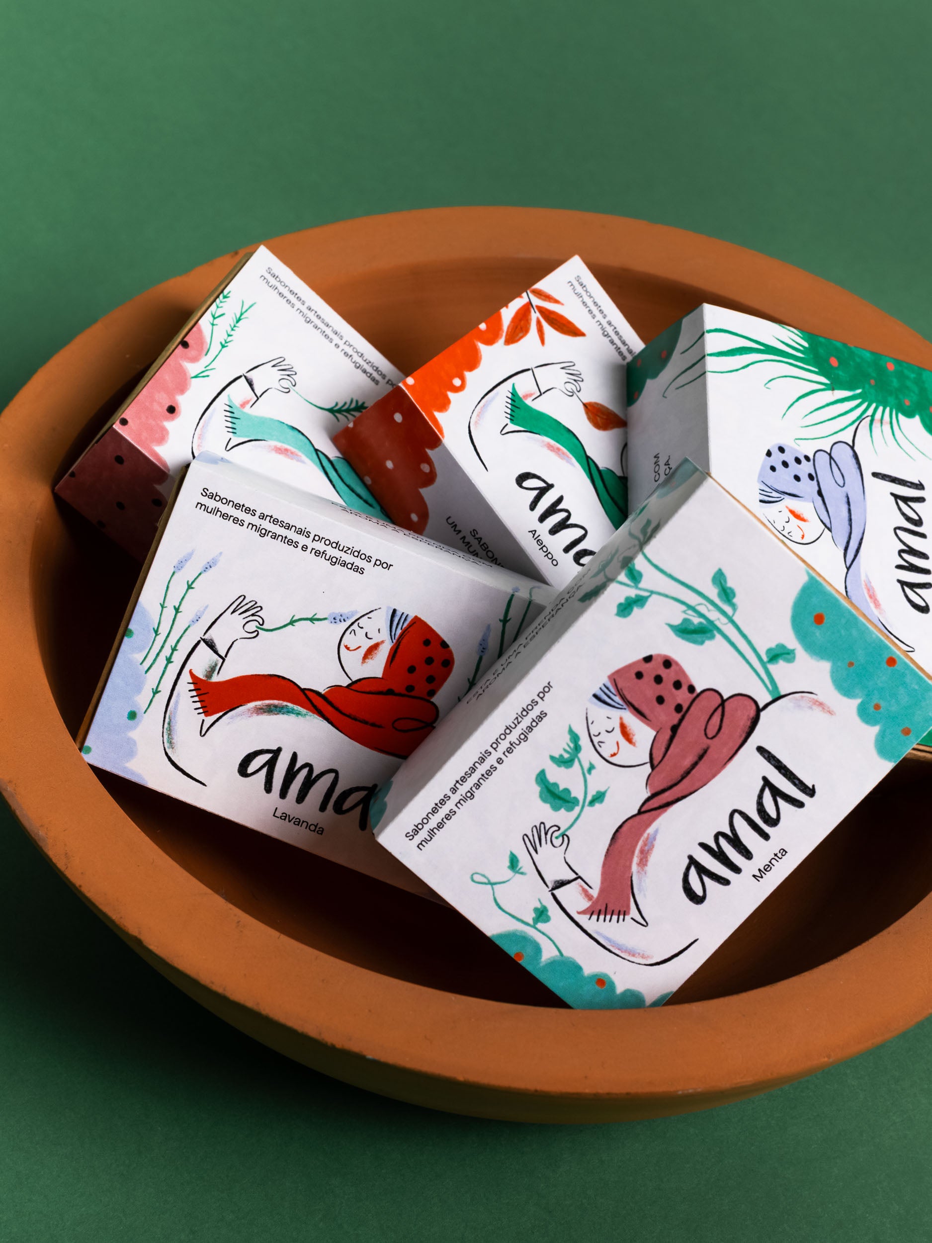 Collection of 5 AMAL Soaps 70g